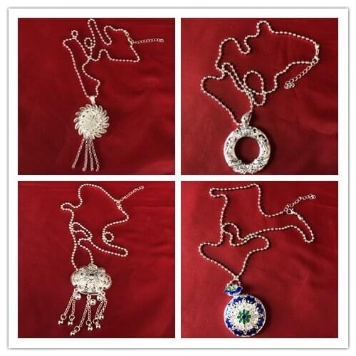 LosoDo Necklace for women New style Bohemian ethnic style retro long style tassels flower for women Necklace fashion jewelry