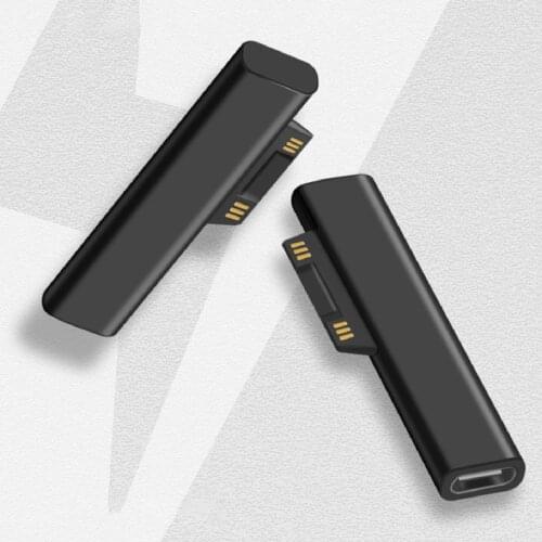 USB Type C PD Fast Charging Plug Converter for Microsoft Surface Pro 3 4 5 6 Go USB C Female Adapter Connector for Surface Book