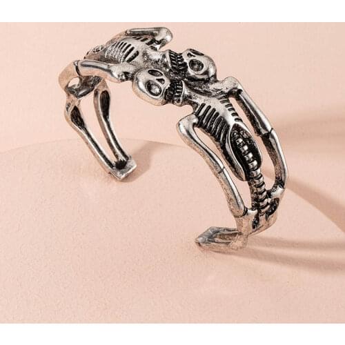 Adjustable Human Skeleton Bracelet Skull Jewelry