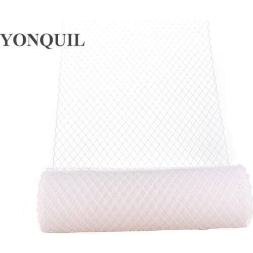 White Or Multiple Colors 25CM Birdcage Veiling Millinery Hat Veil Wedding DIY Hair Accessories Fascinator Veils10Yard/Lot