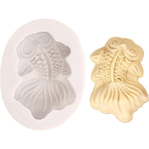 Fish Cookie Silicone Mold - Dessert Fondant Cake Decorating Candy Chocolate Resin Polymer Clay Jewelry Cabochon