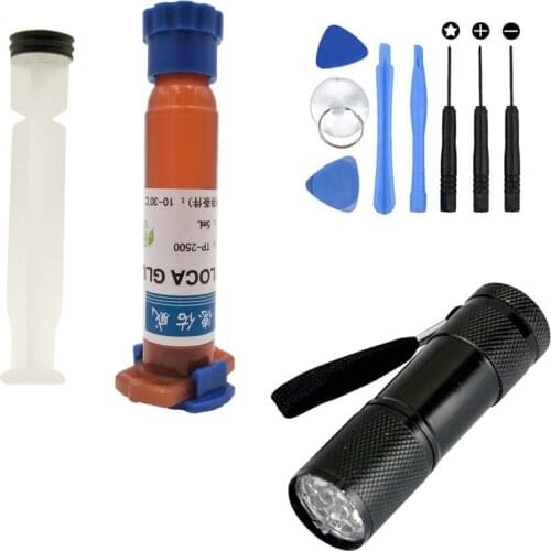 TP-2500 5ml UV Glue Loca Optical Liquid Clear Adhesive Explosion Screen Glue for Huawei iPhone Cell Phone Touch Screen Repair