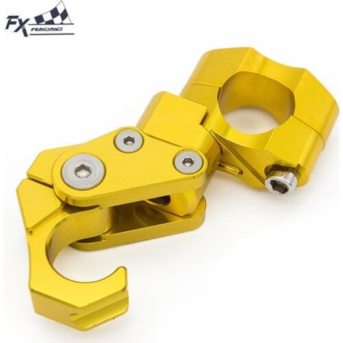 Universal CNC Aluminum Motorcycles Helmet Holder Hook Hanger Bag Gadget Glove Eagle Claw For Scooter Motorbike ATV Dirt Bike