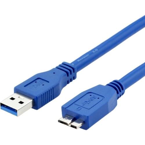 USB 3.0 High Speed Type A to Micro B Cable USB3.0 Data Sync Cord for External Hard Drive Disk HDD Samsung Note3 S5