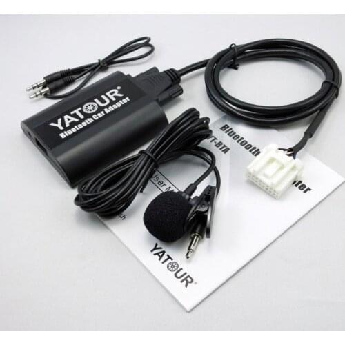 Yatour Bluetooth Car Kit For mazda 3 5 6 cx-7 mpv RX8 YT-BTA Hand free AUX IN USB Charging port Adapter