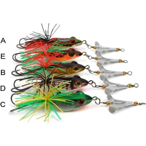 1PCS Hard Fishing Lure With Propeller Large Noise Isca Frog Lure 135mm 15g Pesca Frog Sinking Snakehead Bait Fishing