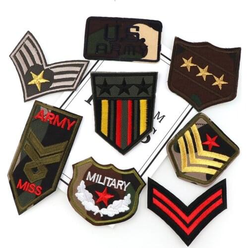 12PCS Captain Anchor Patch Badge Cartoon Embroidered Iron Clothes Jacket Decal DIY Clothing Decoration