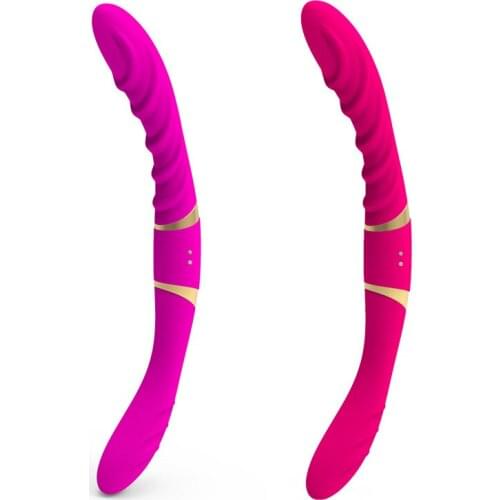 2 Motors 12 Speeds USB Vagina Massager Dual Vibrator 2 Heads Dildo Vibrator Anal Butt Plug Adult Sex Toy For Couple Men Women