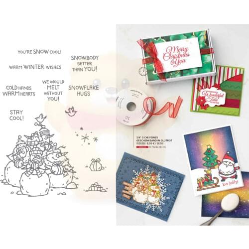 2021 Christmas SNOWBODY METAL Cutting Dies Silicone Stamps Scrapbooking Make Photo Album Card DIY Paper Embossing Make Albums