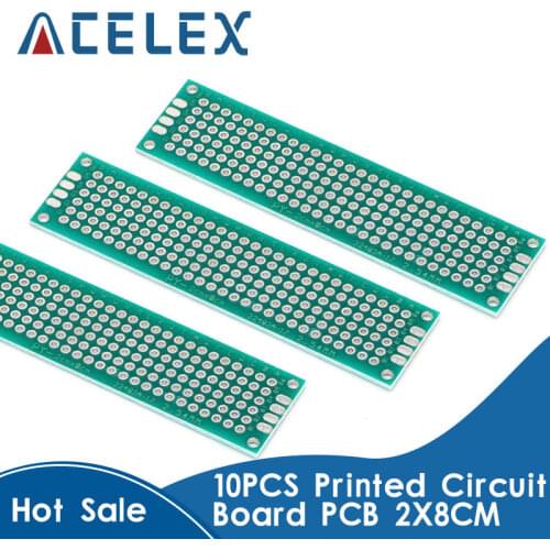 2x8cm Double Side Prototype PCB diy Universal Printed Circuit Board