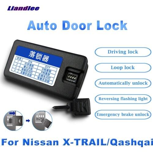 For Nissan X-TRAIL/Qashqai 2008-2016 2017 2018 Auto Lock Car Electronics Accessories OBD Latch Plug and Play