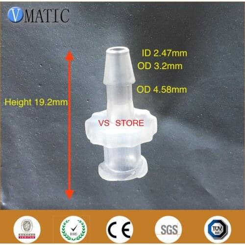 Free Shipping 1/8 Inch Barb Female Luer Lock Tapered Syringe Fitting (Polyprop) Plastic Adapter