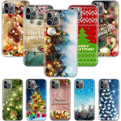 I wish you Merry Christmas Case for Apple iphone 11 12 Mini Pro XS Max XR X 7 8 6 6S Plus 5 5S SE 10 Ten Gift Silicone Phone Cov