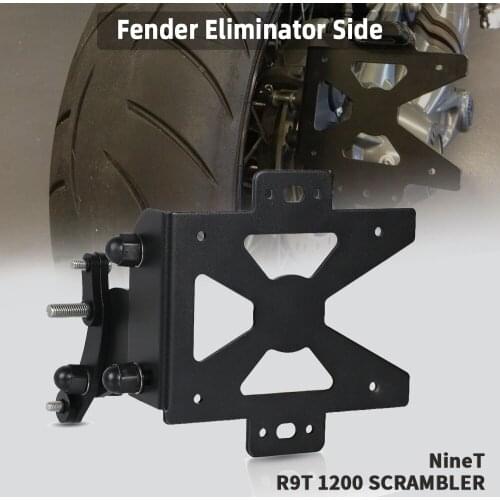 License Plate Holder For BMW R NineT 1200 SCRAMBLER 2014 2015 2016 2017 2018 2019 Fender Bracket Tail Tidy Support Stand Steady