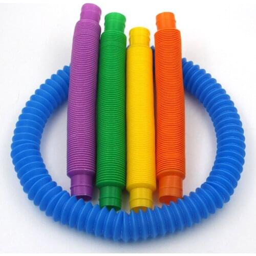 Colorful Tubes Fidget Toys Squeeze Push Bubble Sensory Adult Relief Simple Dimple Anti Stress Figet Toys Gift