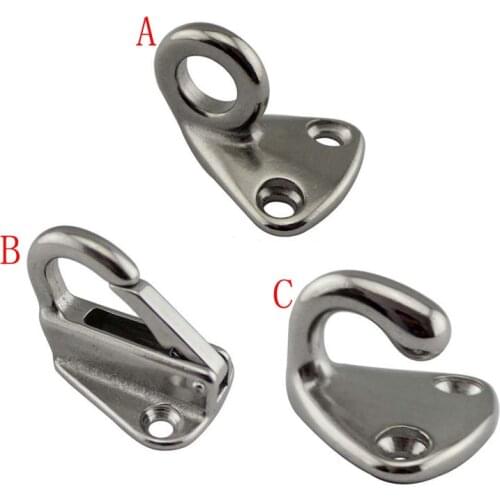 4Pcs Stainless Steel Hat and Coat Hooks Coat Hook for Marine Boat Yacht Motor Home RV