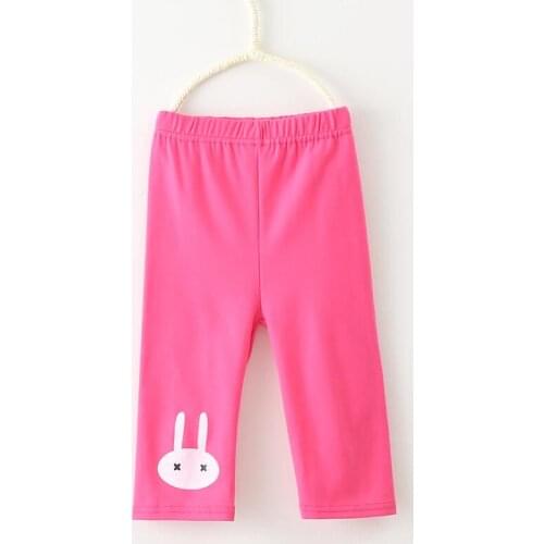 Kids summer pants girls modal calf-length leggings short pants animal cartoon princess pants girls legging baby girls pants pant