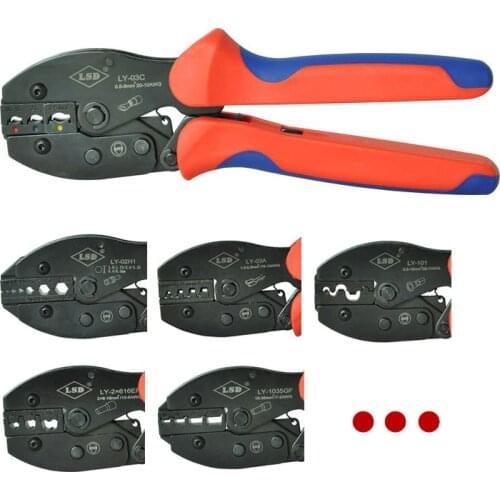 LY series crimping tool for different types and sizes of terminals, cable connectors.ratchet crimping tool/plier, hand crimper