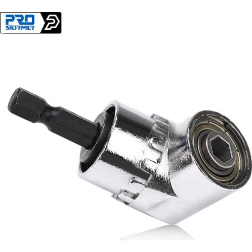 PROSTORMER 1/4 Magnetic Connector 105 Degree Adjustable Angle Drill Driver Screwdriver Hex Shank Power Drill Turning Screwdriver