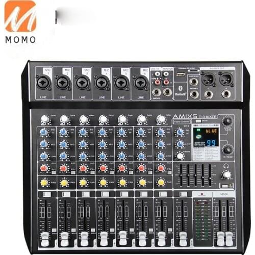 Channels Mixer At Factory Price Wholesale with Complete Function with Built-in Usb and Sound Card