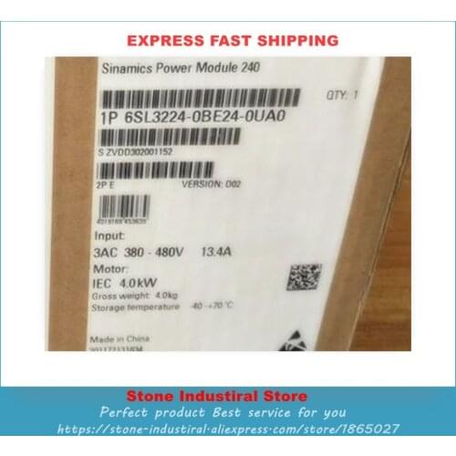 6SL3224-0BE24-0UA0 SIMAMICS G120 Power Module PM240 Without Filter 3AC380-480V 4.0KW 6SL32240BE240UA0 New Original Boxed