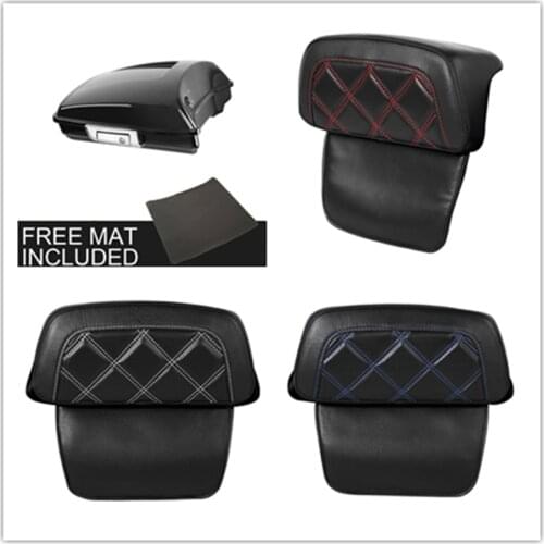 Motorcycle Black Chopped Pack Trunk For Harley Touring Tour Pack Street Glide Road King Electra Glide Road Glide 2014-2021