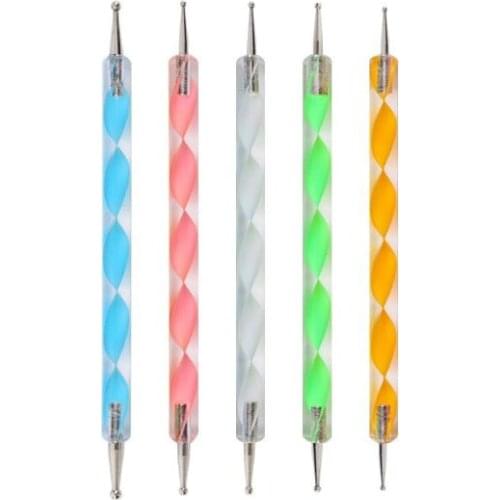 19PCS Mandala Dotting Tools Set Pen Dotting Tools Mandala Stencil Ball Stylus Paint Tray for Painting Rocks, Coloring, Drawing