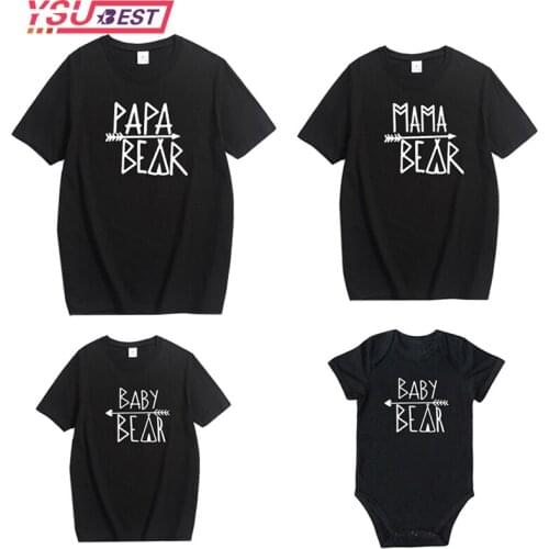 Family Matching Outfits Mother And Daughter Summer T shirt Daddy Mom Baby Girl Clothes Lady Clothing Cotton Casual Boys Tshirt