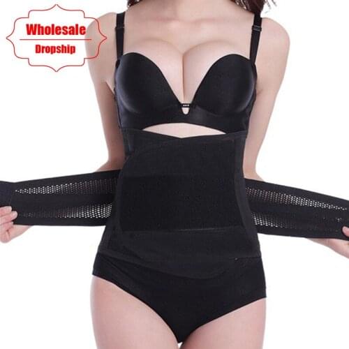 NINGMI Abdomen Waist Trainer Belt Slim Breathable Body Shaper Fat Burning Cummerbund Control Corset Cincher Bodyshape Shapewear