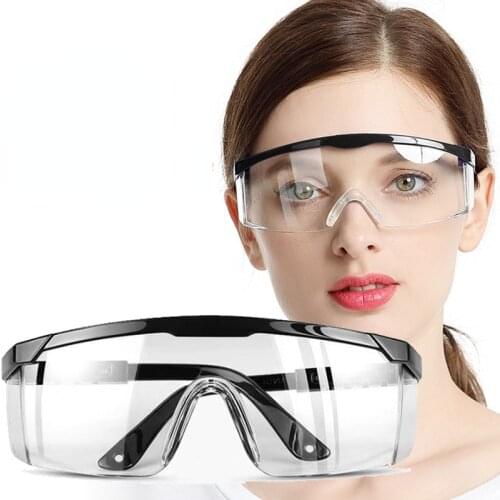 Transparent Safety Goggles, Windproof, Dustproof and Anti-fog Glasses, Protective Glasses, Outdoor Cycling Sports Glasses