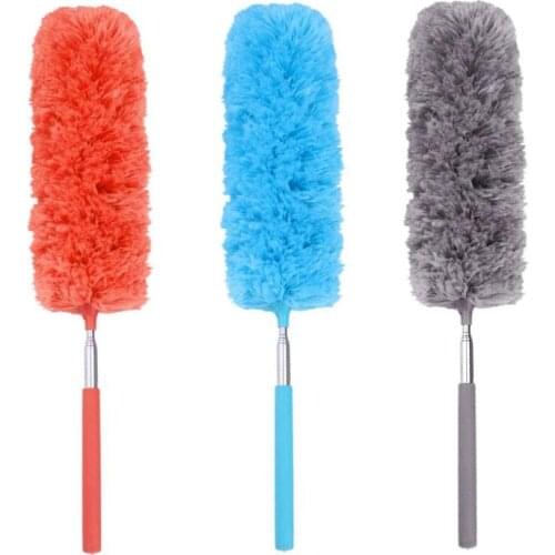 Adjustable Microfiber Dusting Brush Extend Stretch Feather Home Duster Air-condition Car Furniture Household Cleaning Brush