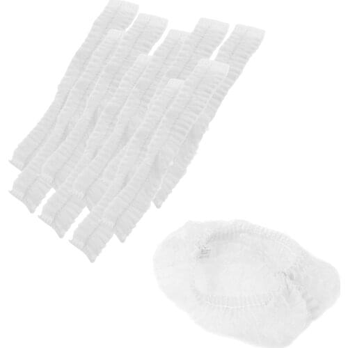 10pcs/pack Disposable Hair Caps Head Anti-Dust Bouffant Kitchen Tanning Cap