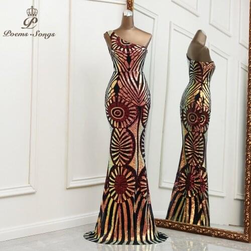 Sexy prom dresses 2021 Elegant one shoulder Mermaid Evening dresses bridesmaid dresses party dress wedding ceremony dresses