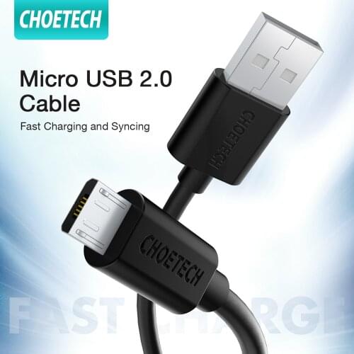 CHOETECH Micro USB Cable Fast Charging Wire For Samsung Xiaomi Huawei Mobile Phone Data Cable Charger USB Cable Android Cord
