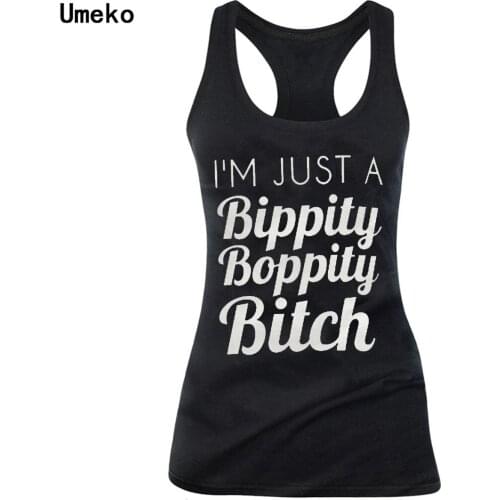 Umeko Fashion 2020 Plus Size S-5XL Multicolor Womens Vest Top 2020 New Letter Printing Tank Top Streetwear Woman Clothes