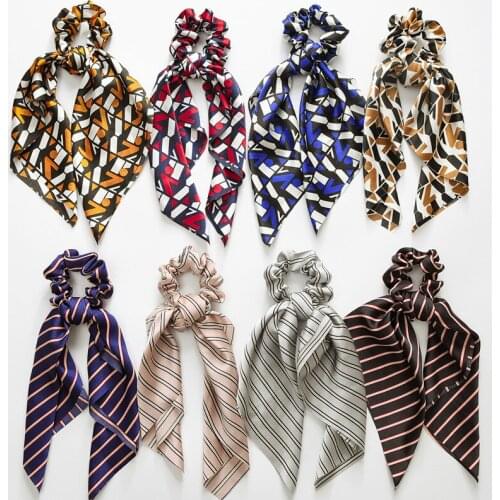 Vintage accessories ponytail holder fashion boho hair band scrunchies head bands hairband headbands scrunchie pack bandeau silk