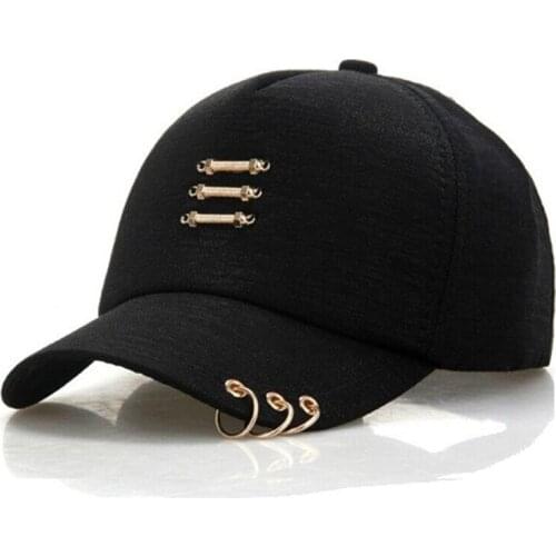 Adult adjustable mesh trucker snapback hats Summer women casual sun hat Men Hip hop baseball caps with iron ring