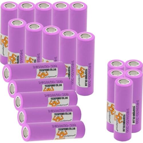 Yeckpowo INR18650 30Q battery 3000mAh 10C 30A high current li-ion batteries lithium 3.7V rechargeable akkumulator