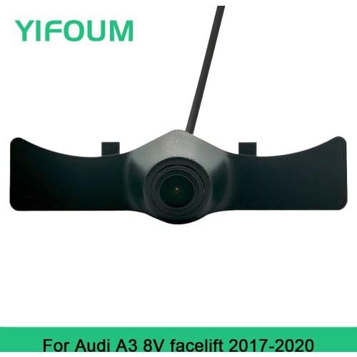 YIFOUM HD CCD Car Front View Parking Night Vision Positive Waterproof Logo Camera For Audi A3 8V facelift 2017 2018 2019 2020