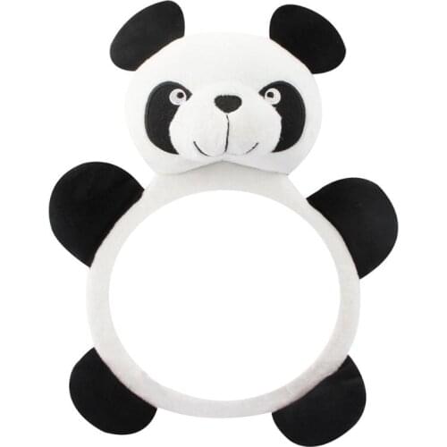 Cute Cartoon Panda Car Adjustable Baby Rearview Mirror Infant Safety Seat Products Back Mirrors Headrest Car Accessories