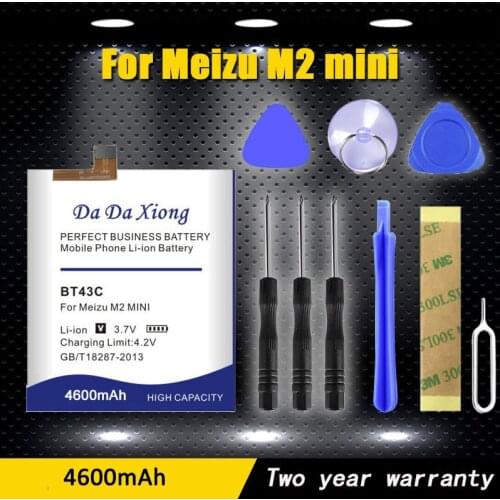 100% Original 3500mAh BT43C Li-ion Phone Battery For Meizu M2 Mini Battery Fo'r Meilan 2 M2mini + Number Gift tool kit Phone