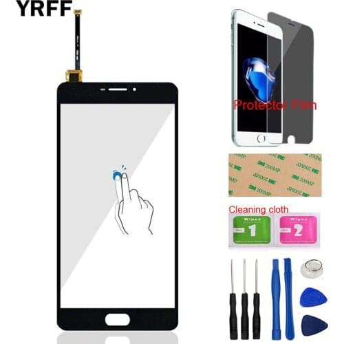 6.0'' Mobile Phone Front Glass Sensor For MEIZU M3 Max Meilan Max Touch Screen Digitizer Panel Glass Tools + Protector Film