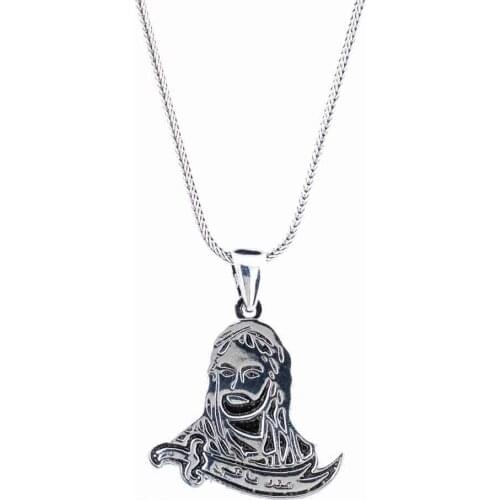 925 sterling Silver Hz. Ali Mens Necklace