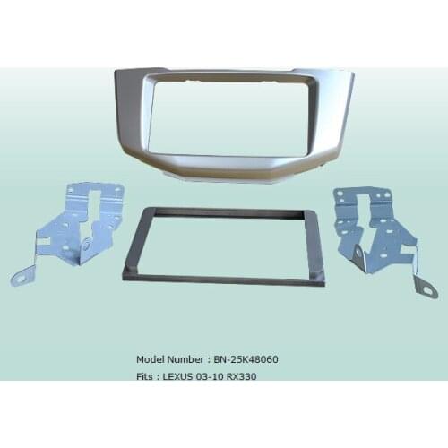 Car Fascias 2 Din Audio Panel Frame Dash Kit For Lexus RX330 RX270 RX300 RX350 RX400H 2003 2004 2005 2006 2007 2008 2009 2010