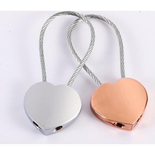 Heart keychain cute key chain for women high quality steel wire keychain key holder portachiavi chaveiro llaveros bag charm