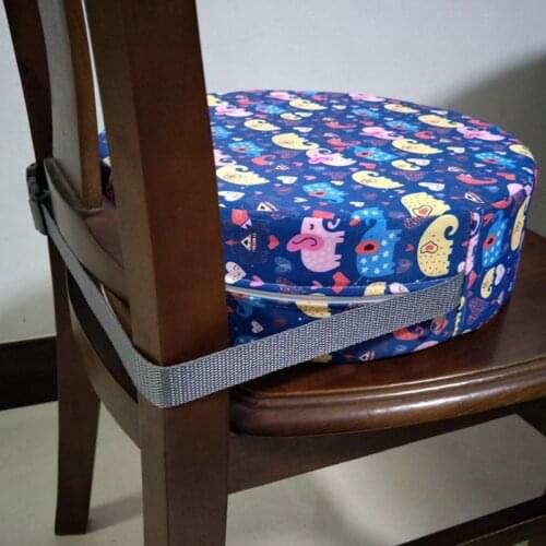 Baby Dining Cushion Children Increased Chair Pad Adjustable Removable Highchair Chair Booster Cushion Seat Chair Dropship