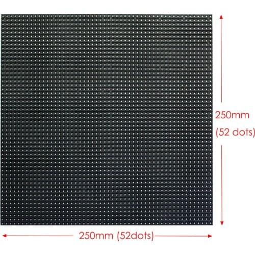 OutdoorP4.81 Energy Saving Full Color Waterproof LED Module, Size 250x250mm, smd1921
