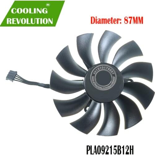 Graphics Fan PLA09215B12H DC12V 0.55A 4PIN for EVGA GEFORCE GTX 1060 GTX1060 SC MINI ideo Graphics card cooling fan