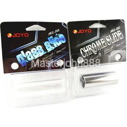 JOYO ACE-202/220 Guitar Chrome Stainless Steel Metal Slide Glass Slide For Acoustic/Electric Guitar Blues Folk Music