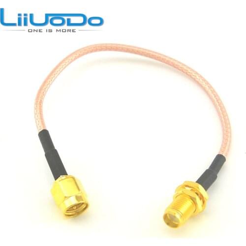 Extension cable SMA plug to SMA Jack bulkhead connector pigtail cable RG316 15cm 30cm 1m